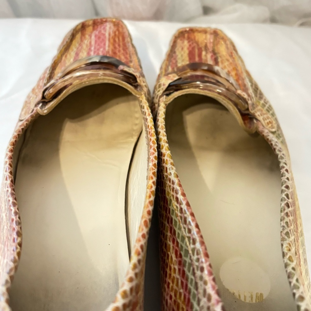 Stuart Weitzman Ombr Colored Python-Textured Flat… - image 6